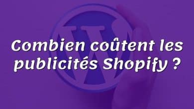 Combien coûtent les publicités Shopify ?